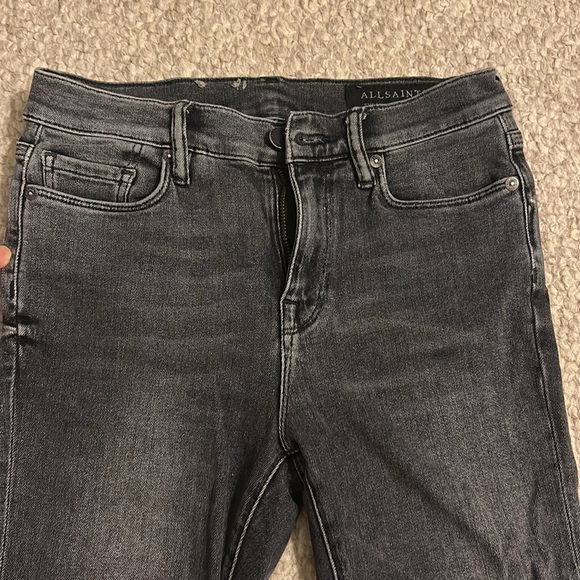 All Saints “Eve” denim grey skinny jeans with stretch 26 - Picture 3 of 9